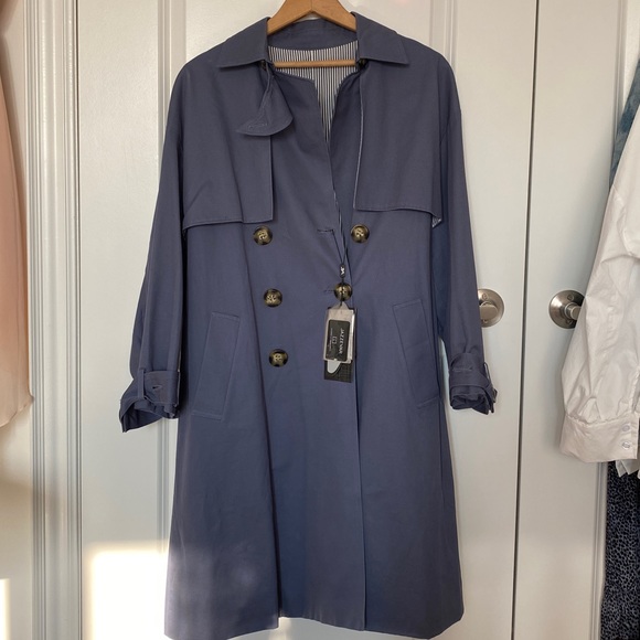 Blue Jazzevar Trenchcoat - Picture 5 of 15